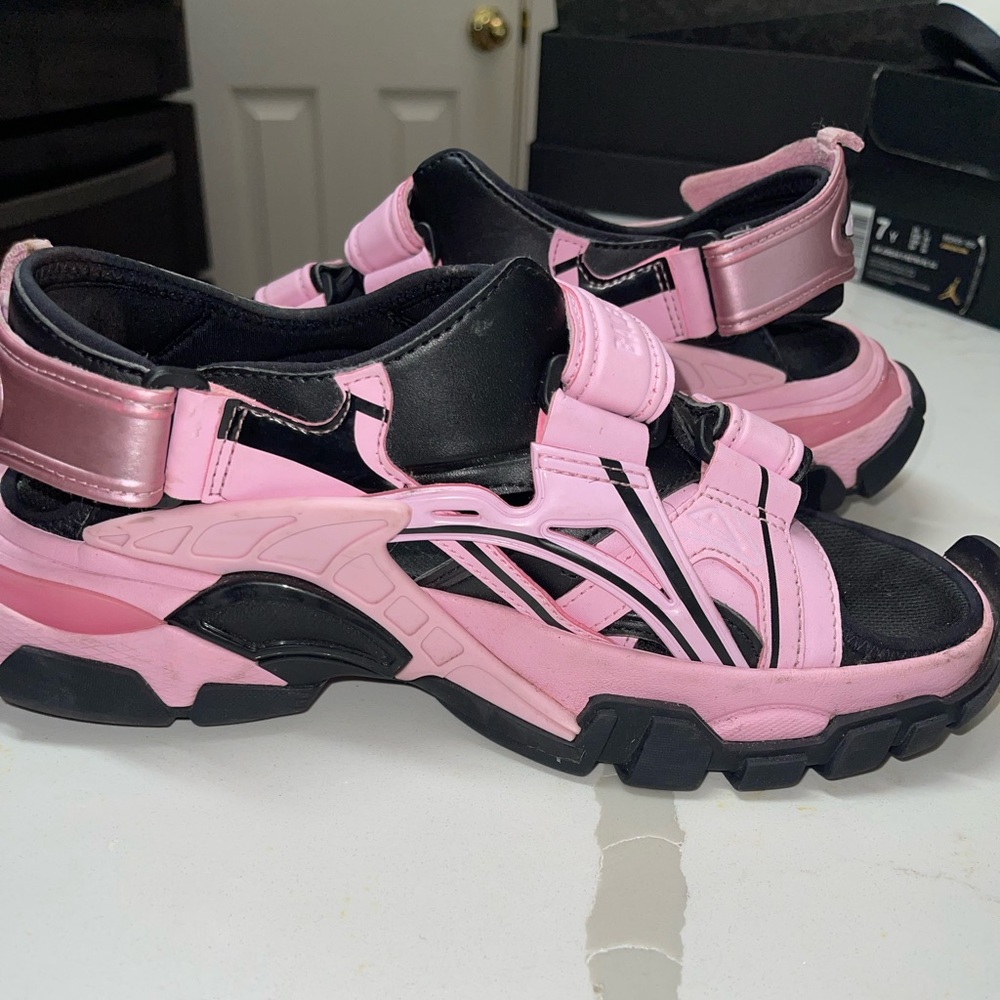 Hot Pink Track Balenciaga Sandals